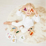 Janod - SENSORY: TRANSLUCENT BLOCKS Games & Toys