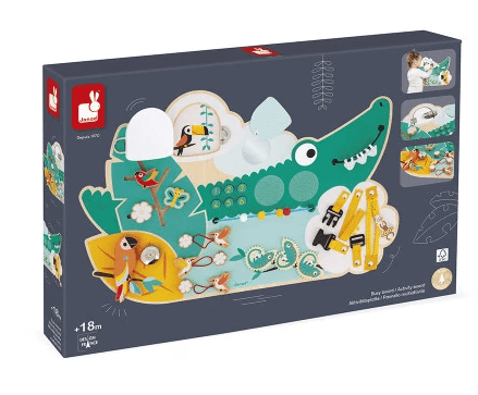 Janod - TROPIK: CROCODILE ACTIVITY BOARD Games & Toys