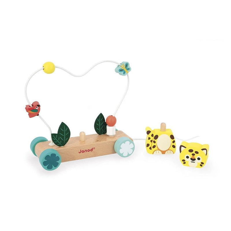 Janod - TROPIK: PULL - ALONG JAGUAR Games & Toys