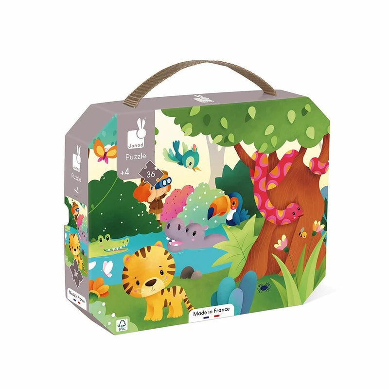 Janod - Wild Animals Puzzle 36 pieces Games & Toys