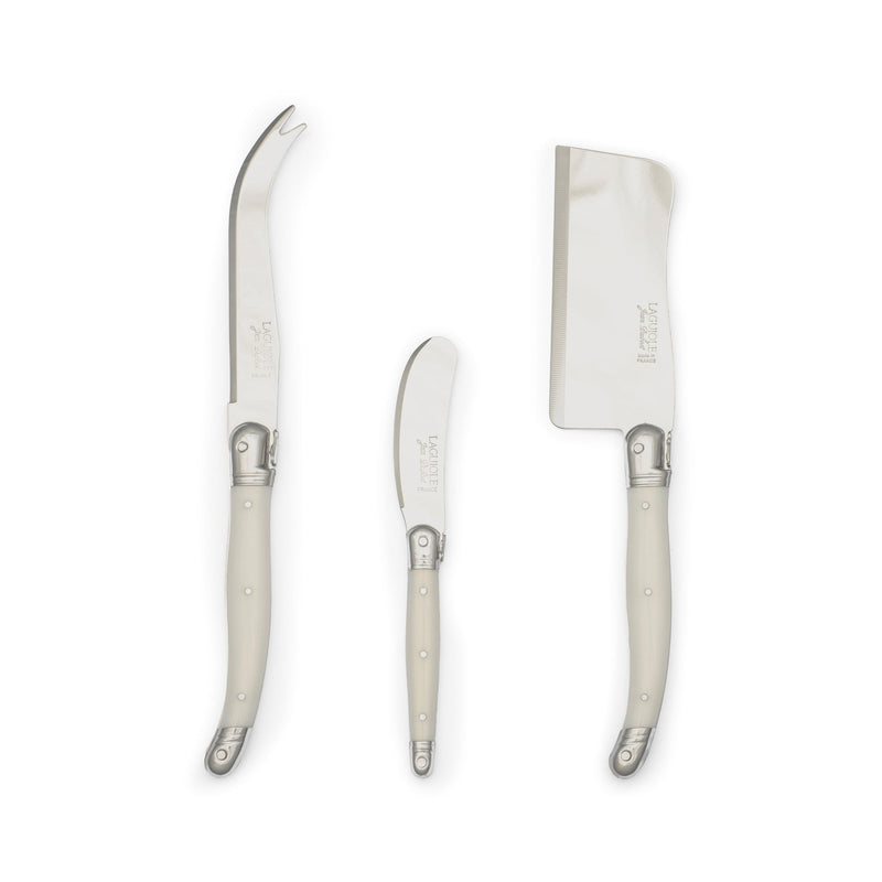 Jean Dubost - Laguiole Cheese 3 - Piece Set Home & Kitchen Black