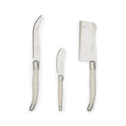 Jean Dubost - Laguiole Cheese 3 - Piece Set Home & Kitchen Pearl White