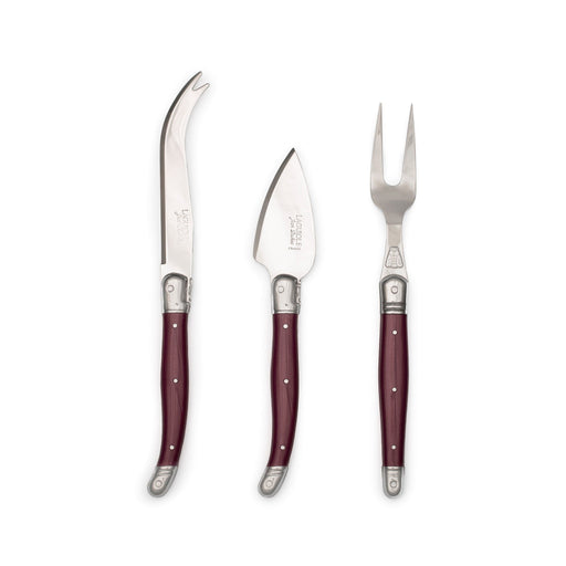 Jean Dubost - Laguiole Parmesan ABS 3 - Piece Set Home & Kitchen Fruity Red