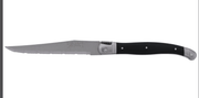 Jean Dubost - Laguiole Serrated Knife Set ABS Handle 6pc Home & Kitchen Dark Horn
