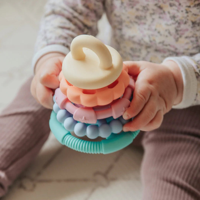 Jellystone - RAINBOW STACKER TEETHER Mother & Baby Pastel