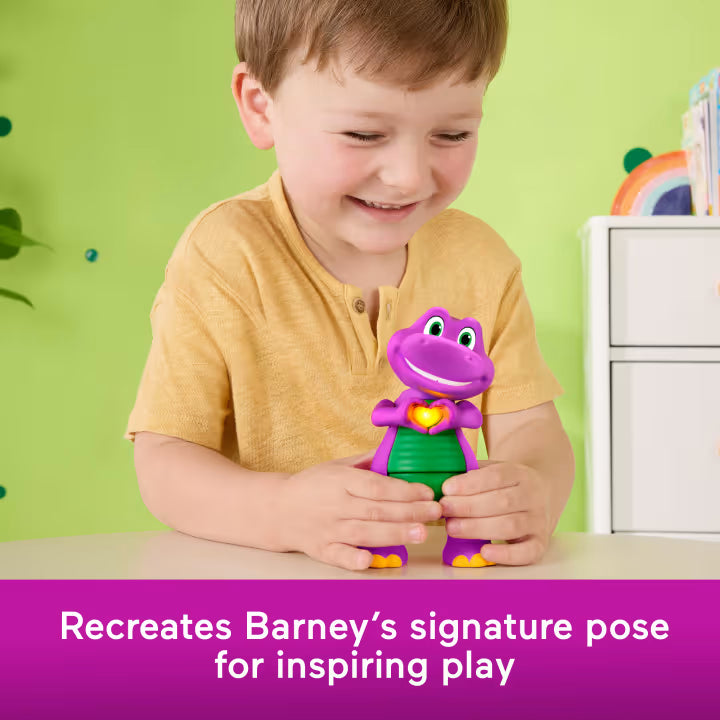 Mattel - BARNEY - HEART HANDS FIGURE