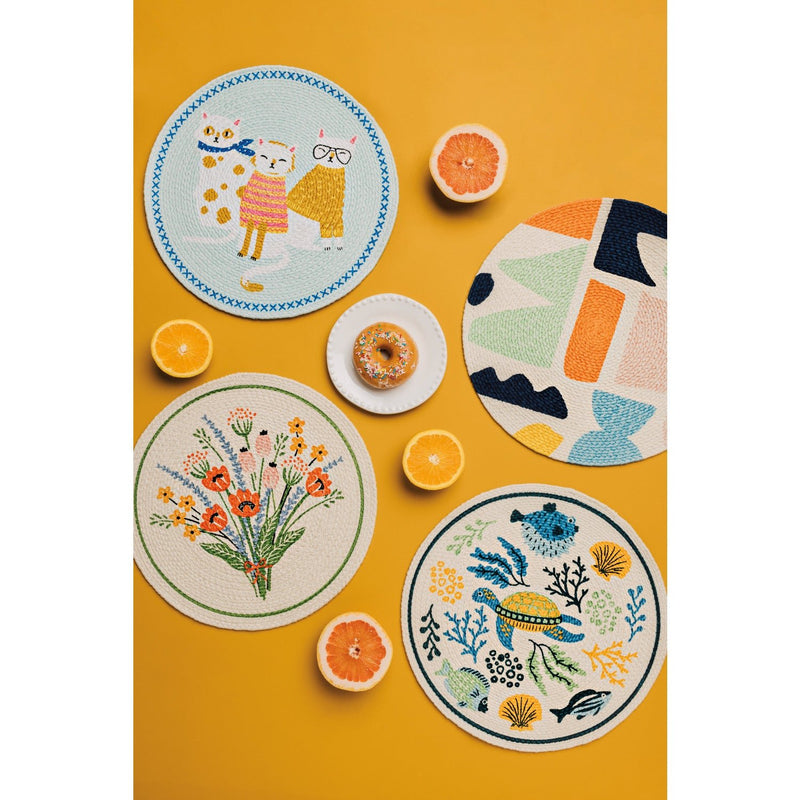 Jubilee - Feline Fine Braided Placemat Home & Kitchen
