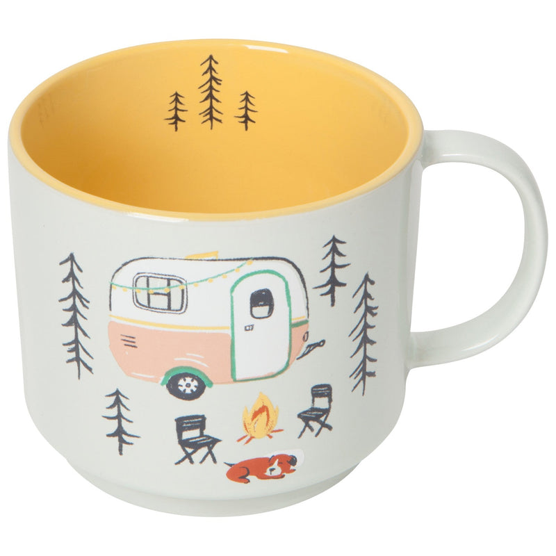 Jubilee - Happy Camper Mug & Socks Set of 2 Apparel & Accessories