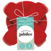 Jubilee - Set/4 Felt Wool Coaster XOXO Home & Kitchen