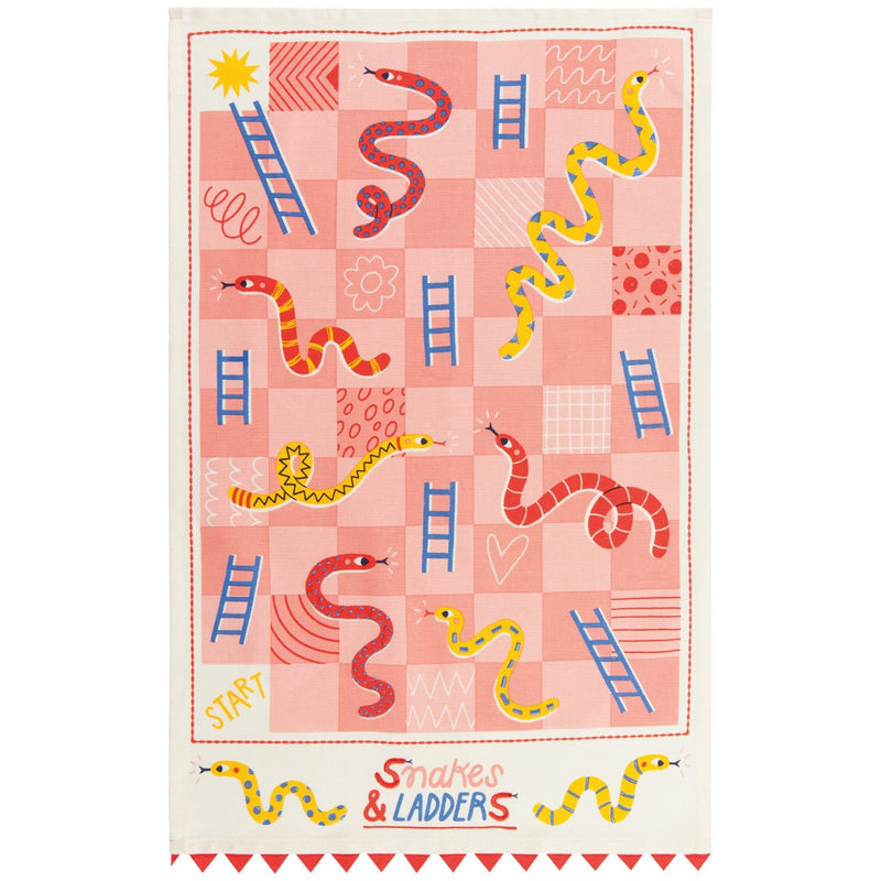 Jubilee - Snakes and Ladders Dishtowel Home & Kitchen