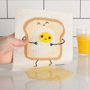 Jubilee - Swedish Dishcloth Funny Food | Beige Home & Kitchen