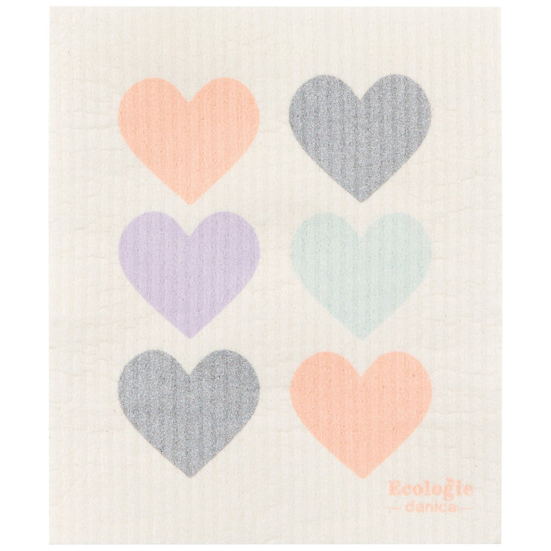 Jubilee - Swedish Dishcloth Pastel Hearts Home & Kitchen