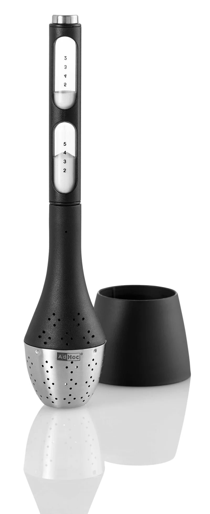Browne - ADHOC SANTEA Boule à thé avec sablier, 1,6 × 8,5 po / 4 × 21,5 cm Noir