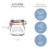 Kilner - Clip - Top Jar - 500ml Home & Kitchen