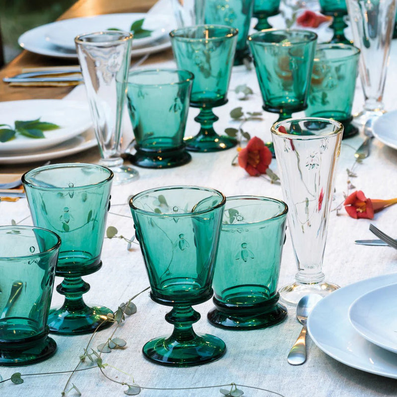 La Rochere - Bee Wine Glass Home & Kitchen Emerald Single