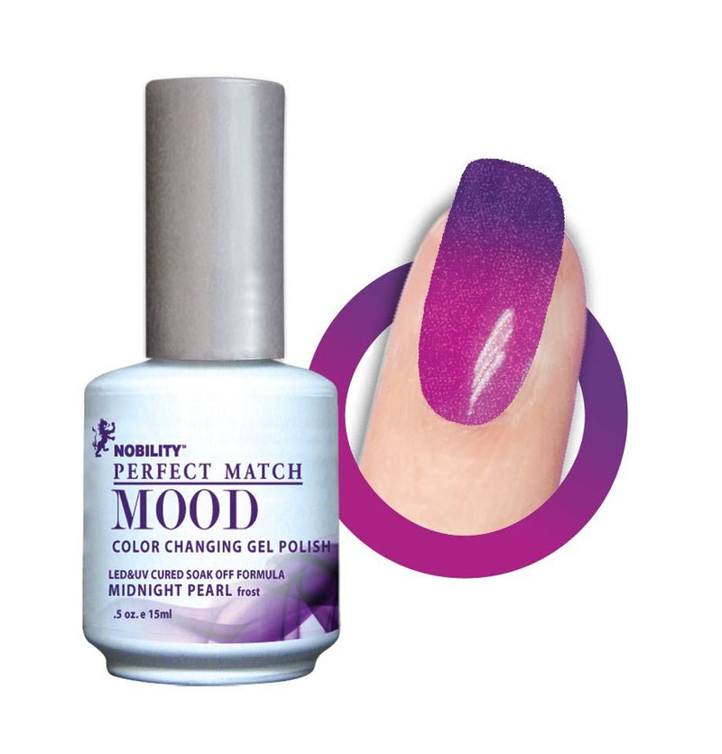 Le Chat - Mood Color 07 Midnight Pearl (F) 15 ml UV Gel Polish + Beauty & Personal Care