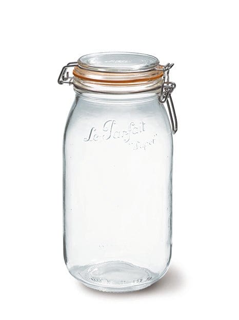 LE PARFAIT - SUPER BOCAL Clip - Top Jar for Preserving and Storage Home & Kitchen 2L/64OZ SINGLE