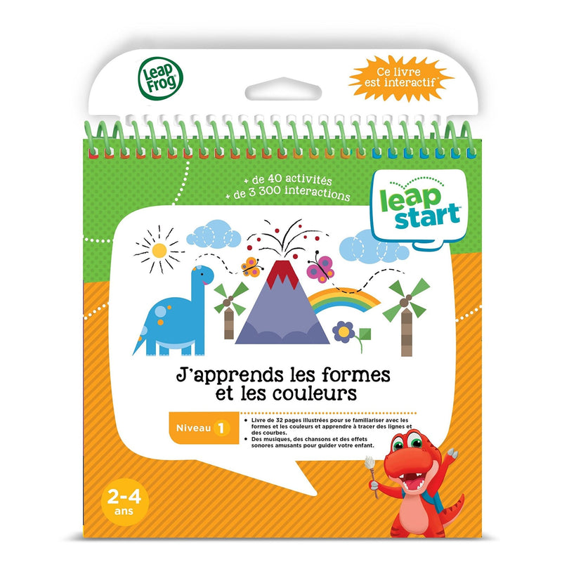 LeapFrog - LeapStart Preschool (Level 1) - Shapes & Colours with Creativity Activity Book (French Version) Toys & Games