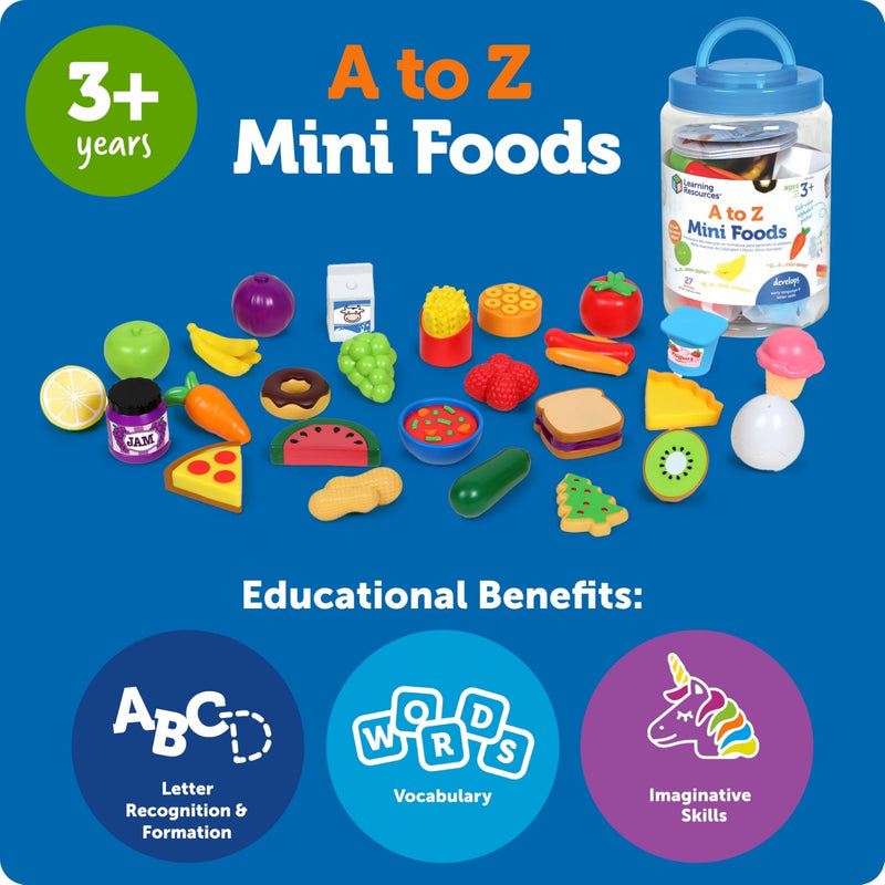 Learning Resources - A - Z Mini Foods Games & Toys