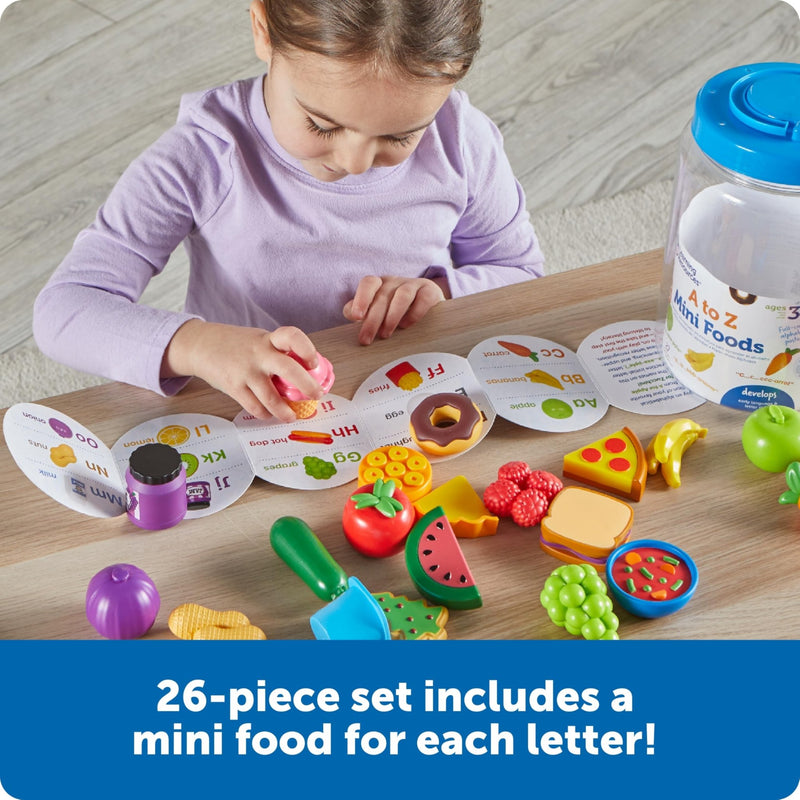 Learning Resources - A - Z Mini Foods Games & Toys