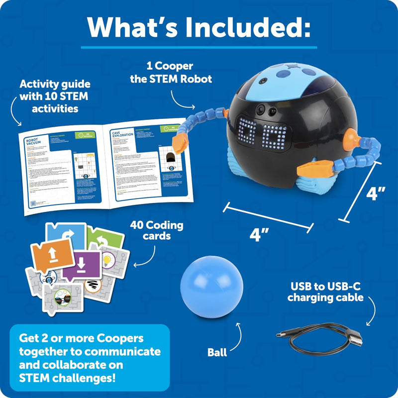 Learning Resources - Cooper The Stem Robot Games & Toys