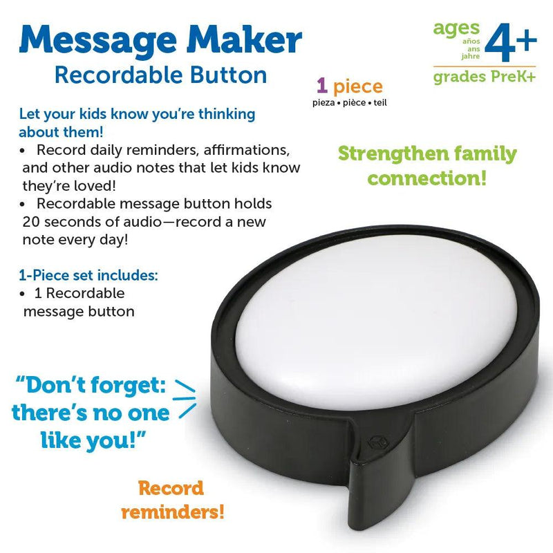 Learning Resources - Message Maker Recordable Button (Speech Bubble) - Limolin 