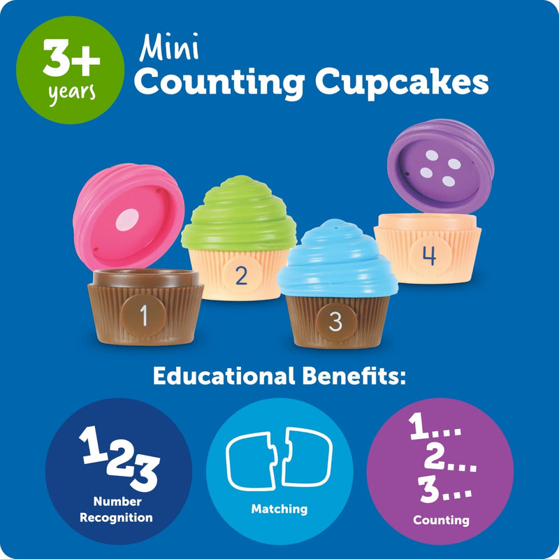 Learning Resources - Mini Counting Cupcakes Games & Toys
