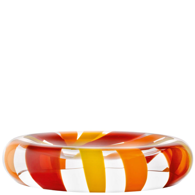 LSA - Folk Reverse Bowl Ø36cm Orange/Red/Yellow Home & Kitchen