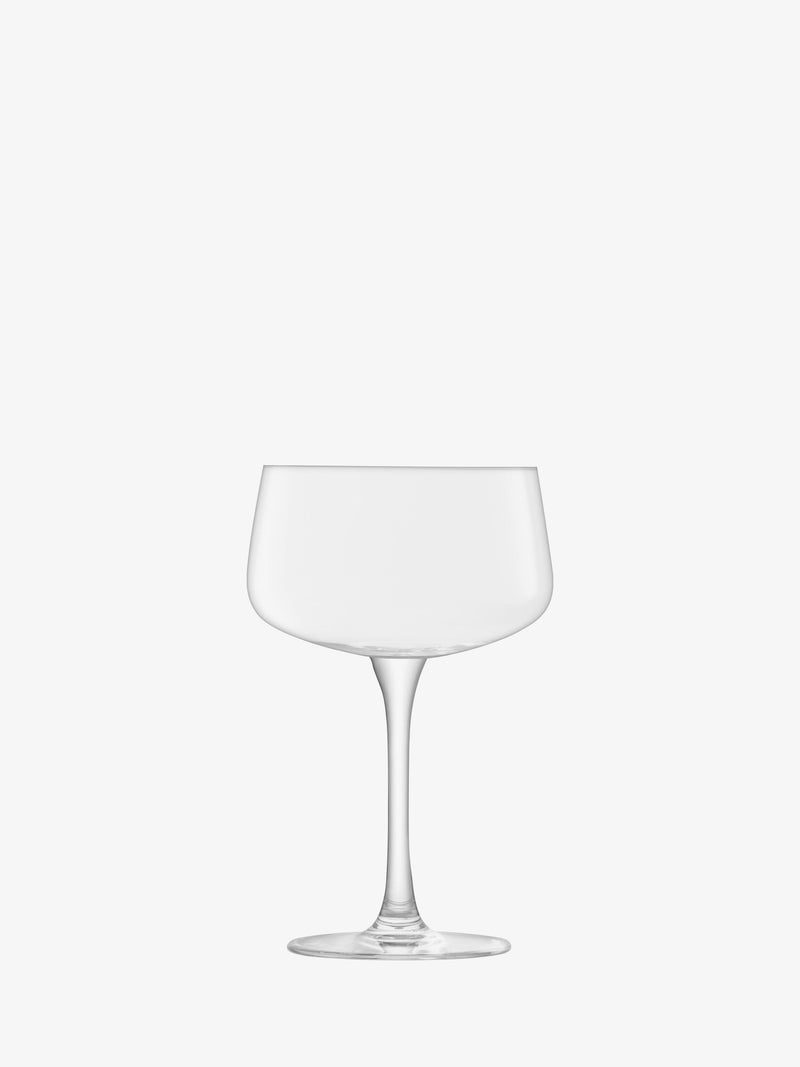 LSA - Arc Contrast - Cocktail Saucers (Set of 2) | 250 mL - Clear - product view