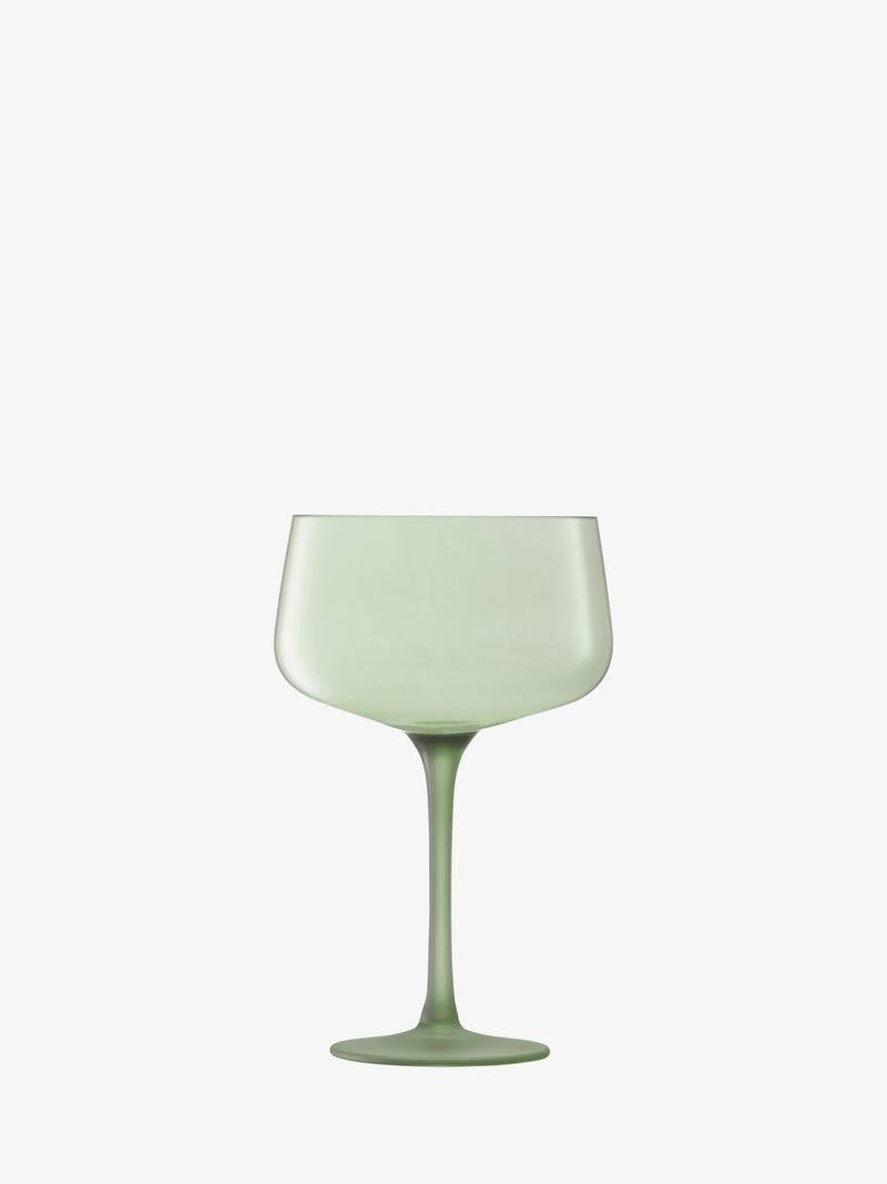 LSA - Arc Contrast - Cocktail Saucers (Set of 2) | 250 mL - Moss - product view