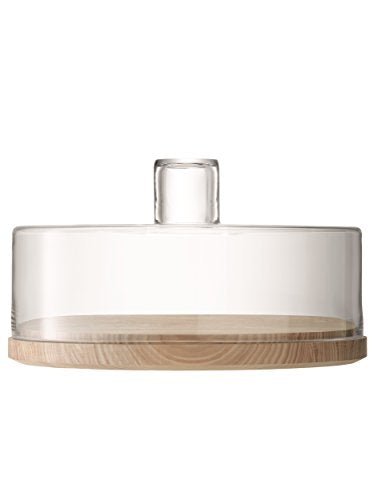 LSA - Lotta Cheese / Pastry Dome & Ash Base 32 cm Home & Kitchen