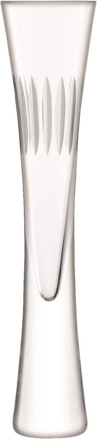 LSA - Moya Champagne Flute 170ml Clear/Cut x 2 Home & Kitchen