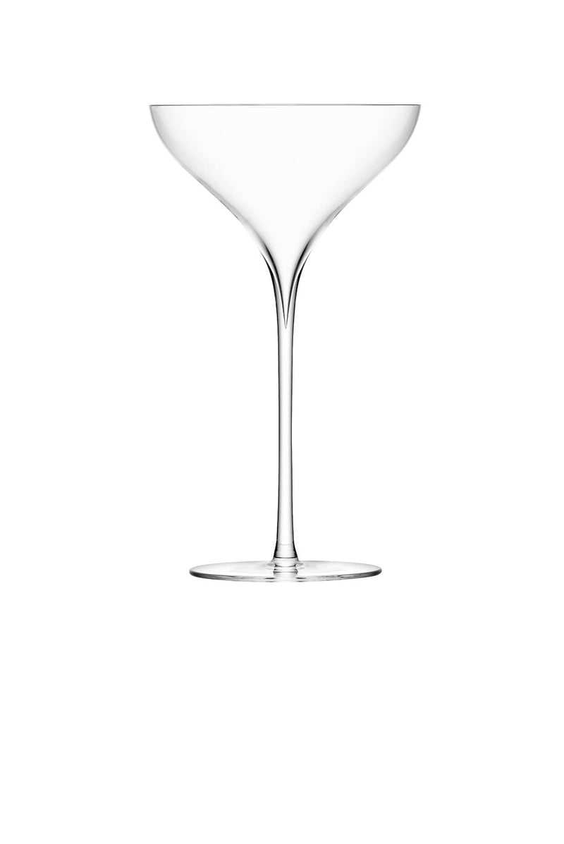 LSA - Savoy Champagne Saucer 250ml Clear x 2 Home & Kitchen