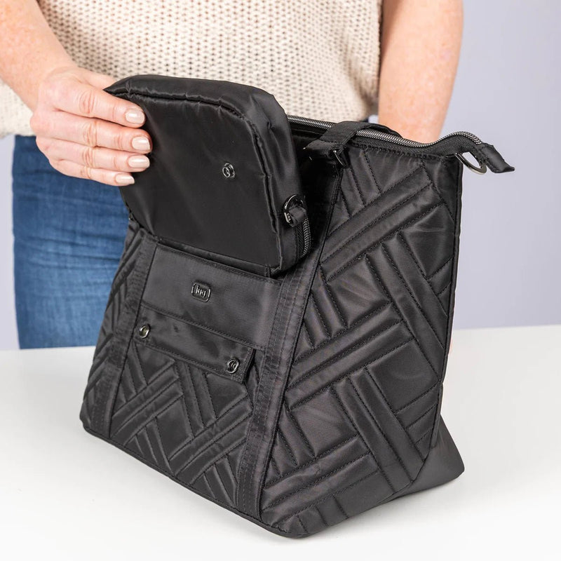 LUG - Catamaran Tote Bag & Removable Pouch Luggage & Bags BLACK