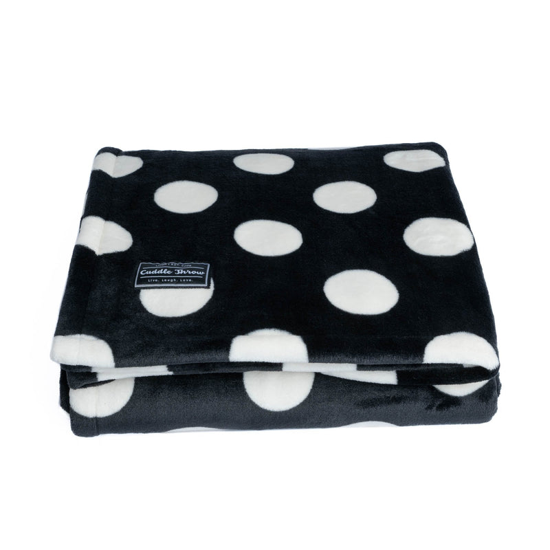 LUG - Cuddle Throw Blanket Home & Kitchen Black Large DOT 2