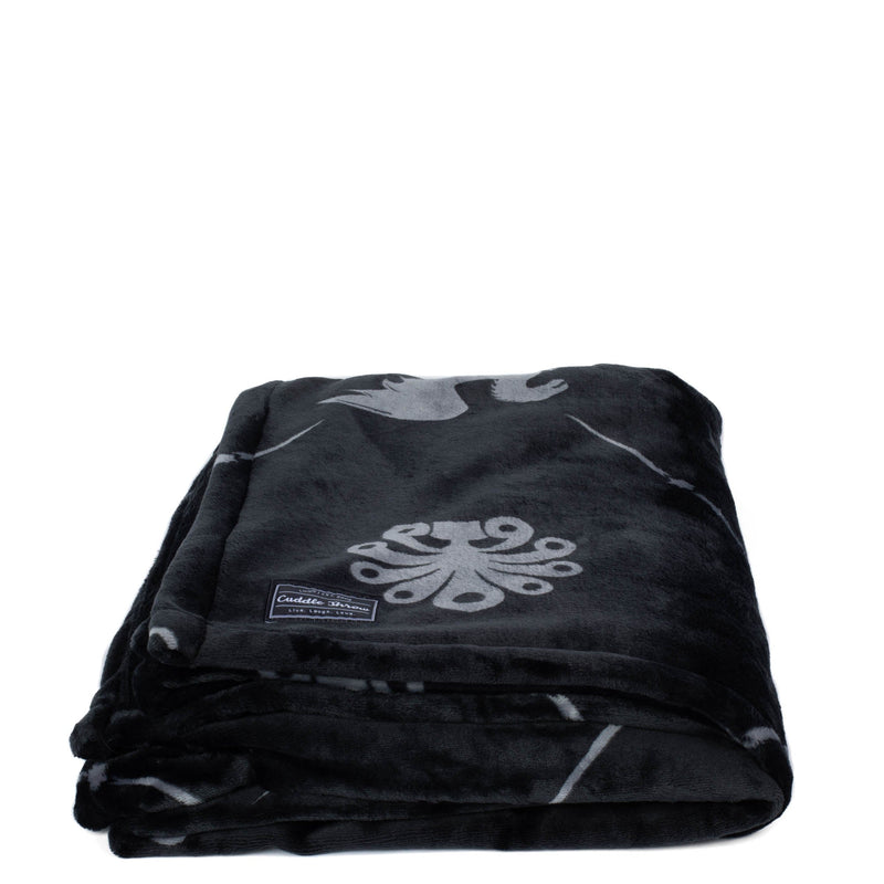 LUG - Cuddle Throw Blanket Home & Kitchen Dragon Black