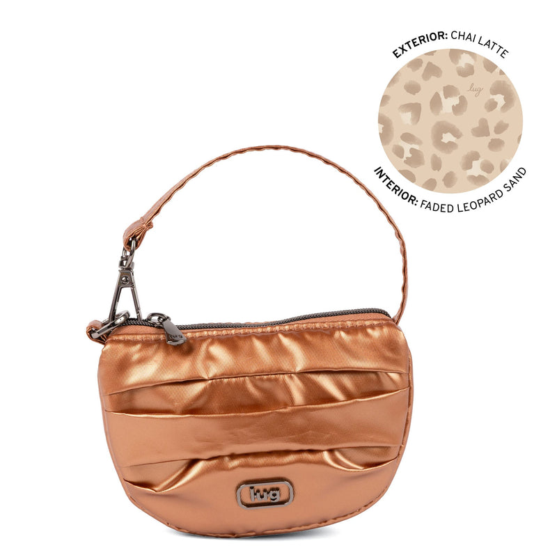 LUG - Disco Pleated Pouch Luggage & Bags METALLIC CHAI