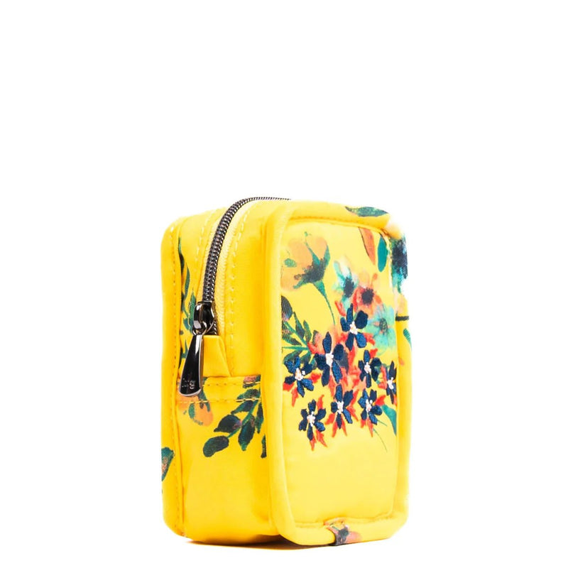 LUG - Embroidered Drizzle Zip Storage Pouch Luggage & Bags BOUQUET YELLOW