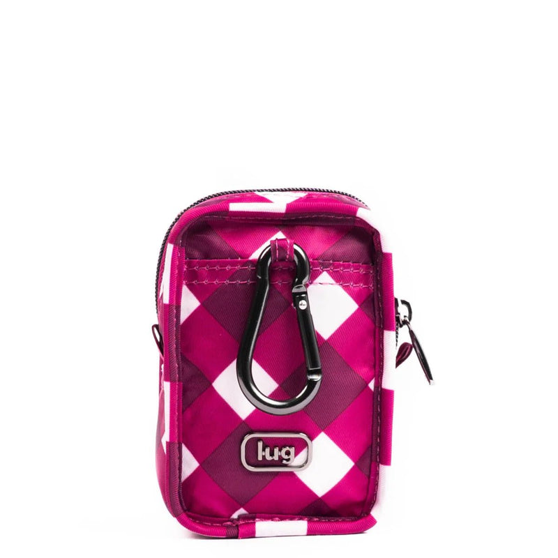 LUG - Embroidered Drizzle Zip Storage Pouch Luggage & Bags GINGHAM BERRY