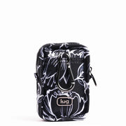 LUG - Embroidered Drizzle Zip Storage Pouch Luggage & Bags OUTLINE FLORAL BLACK