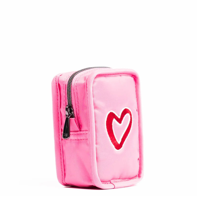 LUG - Embroidered Drizzle Zip Storage Pouch Luggage & Bags PERFECTLY PINK
