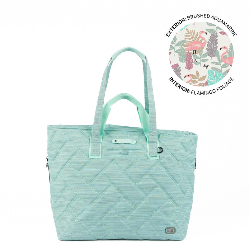 LUG - Ferry XL SE Expandable Carry - All with Charm Bar Luggage & Bags BRUSHED AQUAMARINE