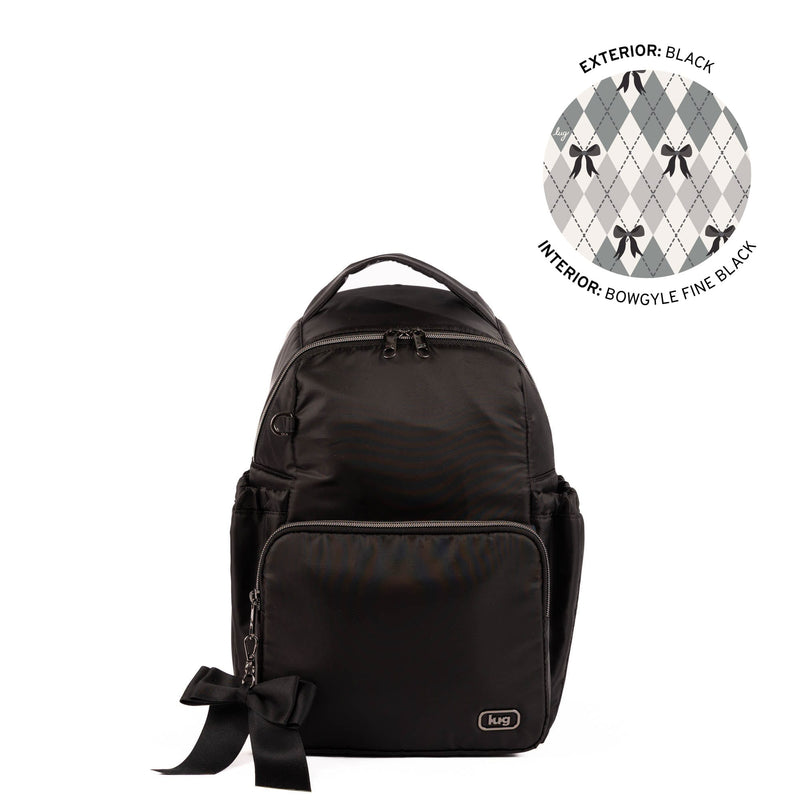 LUG - Pattycake Backpack with Bow Luggage & Bags BLACK