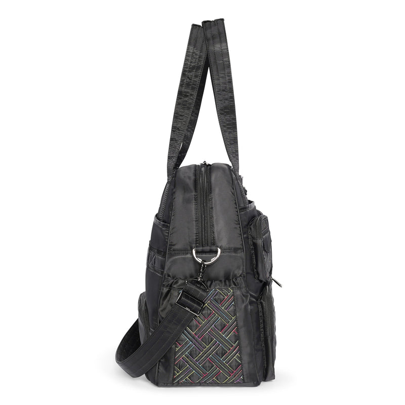 Lug Puddle Jumper LE tote in Black Rainbow, alternate view