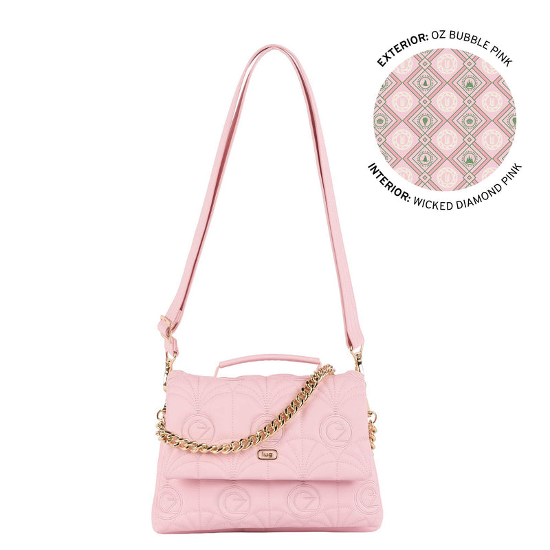 LUG - Wicked x Lug Plié Satin Luxe VL Crossbody Bag Luggage & Bags OZ BUBBLE PINK