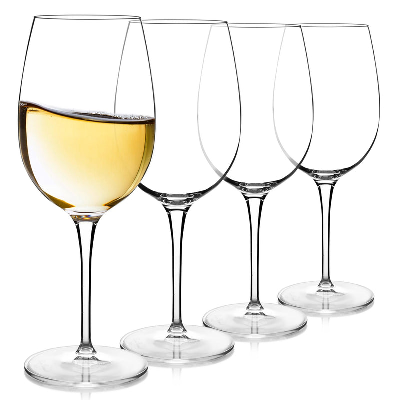 Luigi Bormioli - 12 75 oz Chardonnay White Wine Glasses (Set of 4) Crescendo