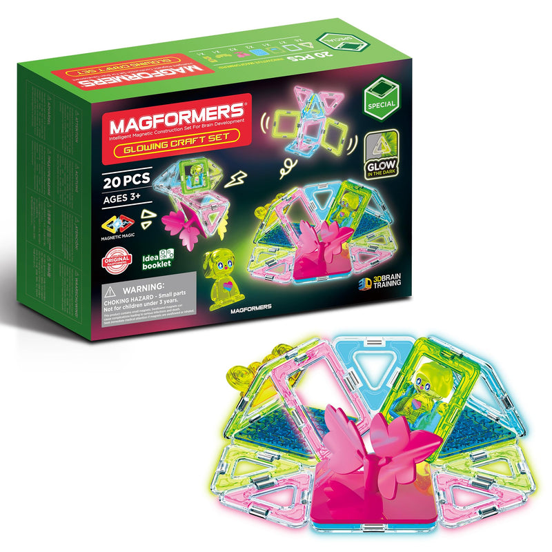Magformers - GLOWING CRAFT 20 SET Toys & Games