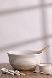 MASON CASH - RUSTIC MIX BOWL 10.2"| Cream Home & Kitchen