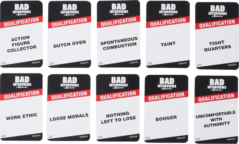 Mattel - BAD INTERVIEWS ( by FUNEMPLOYED ) Toys & Games