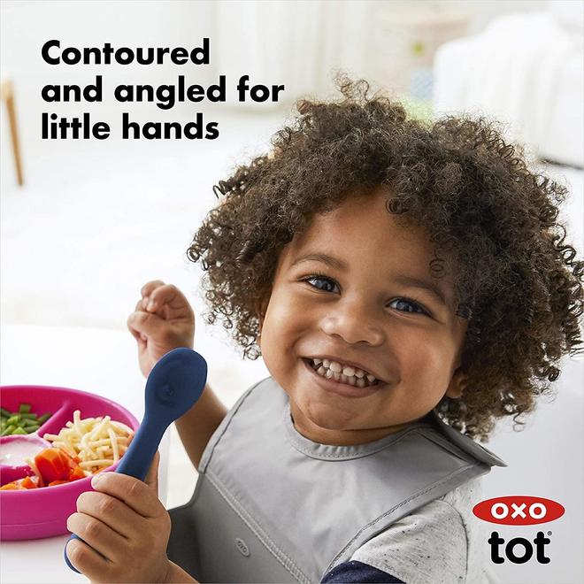 Oxo Tot - Silicone Spoon Set - 2 Pack
